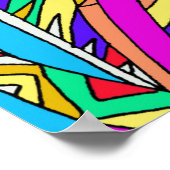 Abstracte Zonsondergang Poster (Hoek)