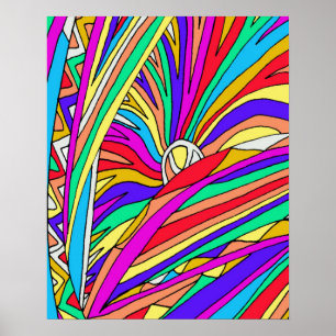 Abstracte Zonsondergang Poster