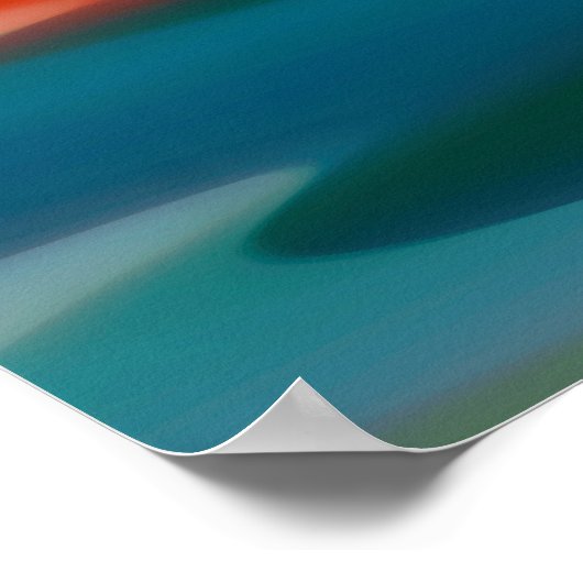 Abstracte zonsondergang poster (Hoek)