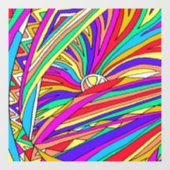 Abstracte zonsondergang raamsticker (Vel)