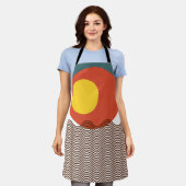 Abstracte zonsondergang schort (Gedragen)