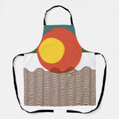 Abstracte zonsondergang schort (Voorkant)