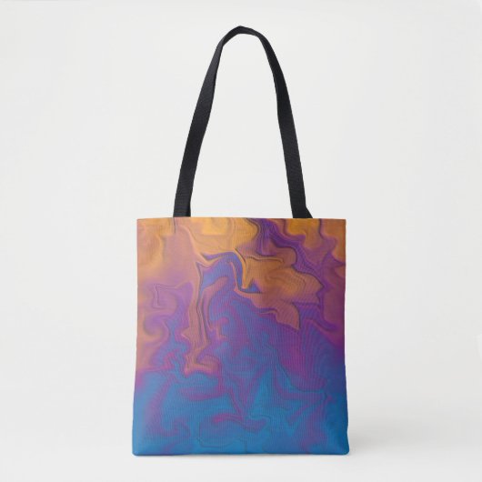 Abstracte zonsondergang tote bag (Voorkant)