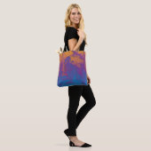 Abstracte zonsondergang tote bag (Op model)