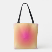 Abstracte zonsondergang tote bag (Achterkant)