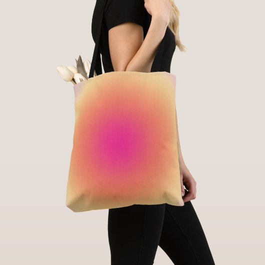 Abstracte zonsondergang tote bag (Dichtbij)