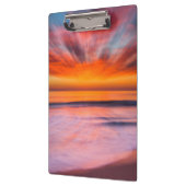 Abstracte zonsondergang van Tamarack Beach Klembord (Links)