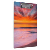 Abstracte zonsondergang van Tamarack Beach Klembord (Rechts)
