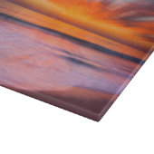 Abstracte zonsondergang van Tamarack Beach Snijplank (Hoek)