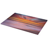Abstracte zonsondergang van Tamarack Beach Snijplank (Hoek)