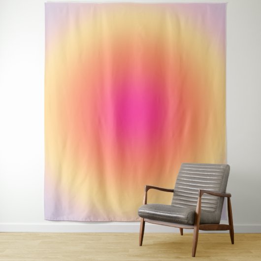 Abstracte zonsondergang wandkleed (In situ)