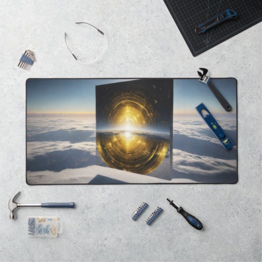 Abstracte Zonsteen Bureaumat (Werkstation)