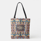 Abstracte Zuidwest geïnspireerde aardetinten Tote Bag (Achterkant)