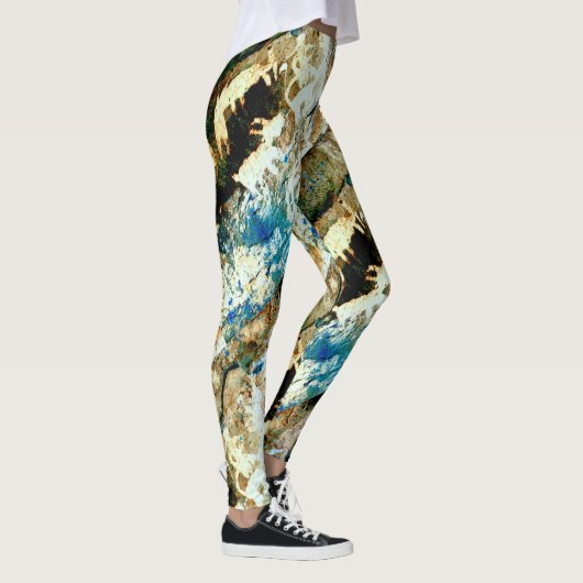 abstracte zuidwestelijke rotskunst leggings (Rechts)