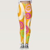 Abstracte zwammen leggings (Voorkant)