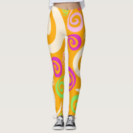 Abstracte zwammen leggings