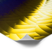 Abstracte zwart-gouden kunst poster (Hoek)