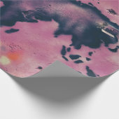 Abstracte zwart-roze kunst cadeaupapier (Hoek)