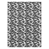 Abstracte zwart-wit geometrische Tegel Tafelkleed (Voorkant)