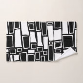 Abstracte zwart-wit geometrische Tegels Bad Handdoek (Handdoek)