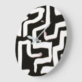 Abstracte zwart-wit klok (Hoek)