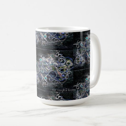 Abstracte zwart-wit Mok (Voorkant rechts)