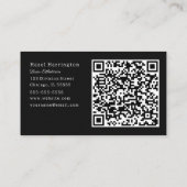 Abstracte zwart-wit QR Code Visitekaartjes