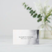 Abstracte zwart-wit-Waterverf Professional B Visitekaartje (Staand voorkant)