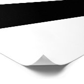 Abstracte zwart-wit wervelende spiraalvormige trap poster (Hoek)