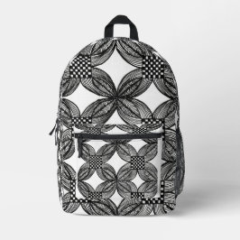 Abstracte zwart-wit ZentanglPrint Cut Sew Tas