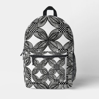 Abstracte zwart-wit ZentanglPrint Cut Sew Tas