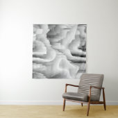 abstracte zwart-wit zwart-wit wervelfractal backg wandkleed (In Situ (horizontaal))
