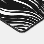 Abstracte zwart-witgolf bureaumat (Hoek)