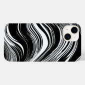 Abstracte zwart-witgolf Case-Mate iPhone case (Achterkant (horizontaal))