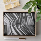 Abstracte zwart-witgolf tissuepapier (Geschenk)