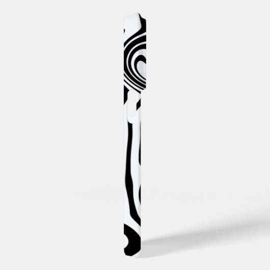 Abstracte zwart-witgolven - Aangepaste kleuren Case-Mate iPhone Case (Achterkant / Rechts)