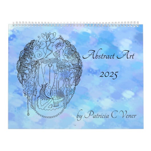 Abstracte zwart-witkleuren in kleur kalender (Hoes)