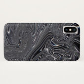 Abstracte zwart-witkunst Case-Mate iPhone case (Achterkant (horizontaal))