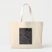 Abstracte zwart-witkunst grote tote bag (Voorkant)