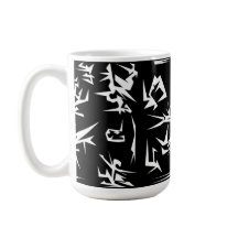 Abstracte zwart-witkunst