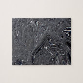 Abstracte zwart-witkunst legpuzzel (Horizontaal)