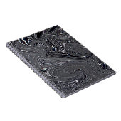 Abstracte zwart-witkunst notitieboek (Rechterzijde)