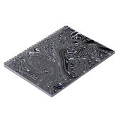 Abstracte zwart-witkunst notitieboek (Linkerzijde)