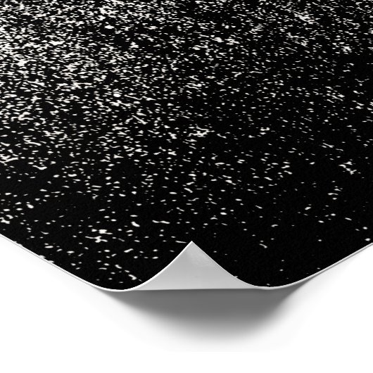 Abstracte zwart-witkunst poster (Hoek)