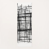 Abstracte zwart-witkunst yogamat (Voorkant)