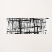 Abstracte zwart-witkunst yogamat (Voorkant (horizontaal))