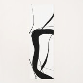 Abstracte zwart-witkunst yogamat (Voorkant)