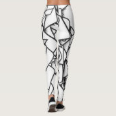 Abstracte zwart-witLeggings Leggings (Achterkant)