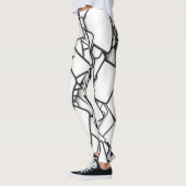 Abstracte zwart-witLeggings Leggings (Links)