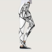 Abstracte zwart-witLeggings Leggings (Rechts)